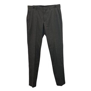 J.Crew Thompson Tapered Dress Pants Mens 32x34 Brown Blue Tweed Houndstooth